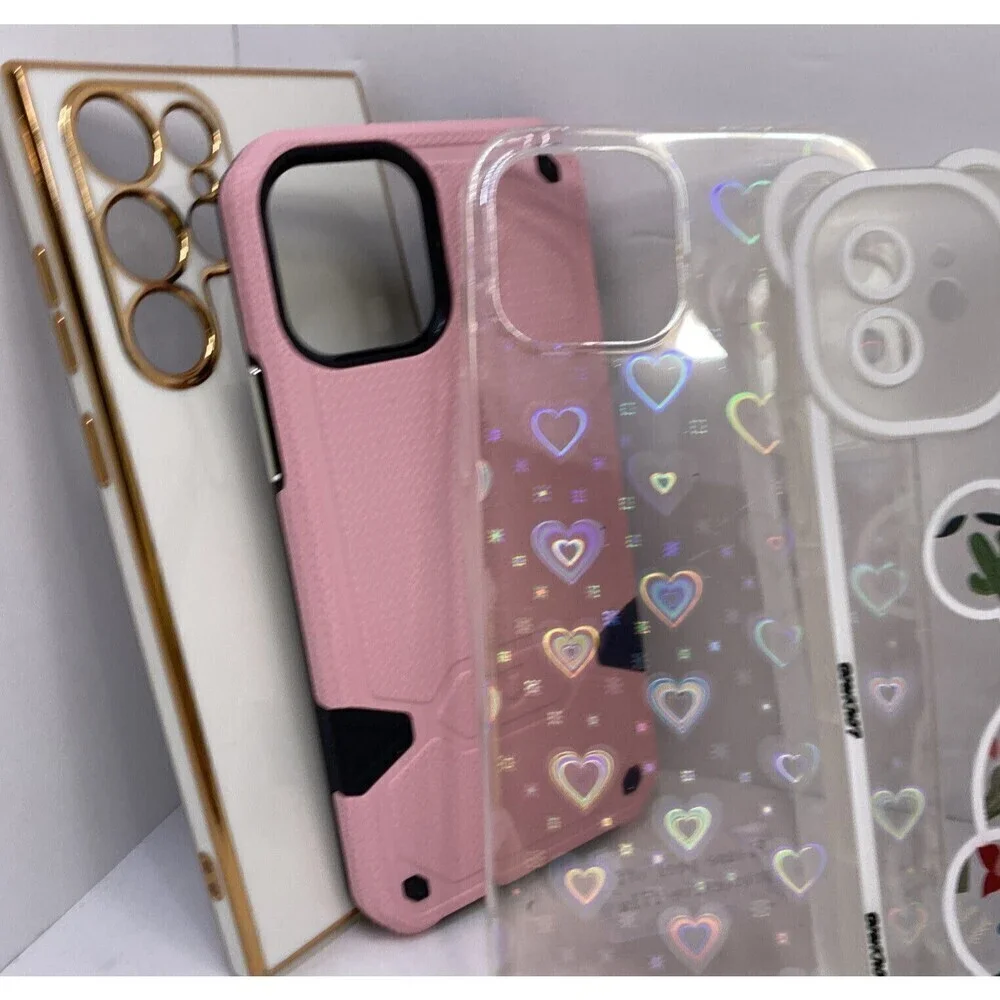 WHOLESALE Lot of 7 Cell Phone Cases Apple and Android Unlabled